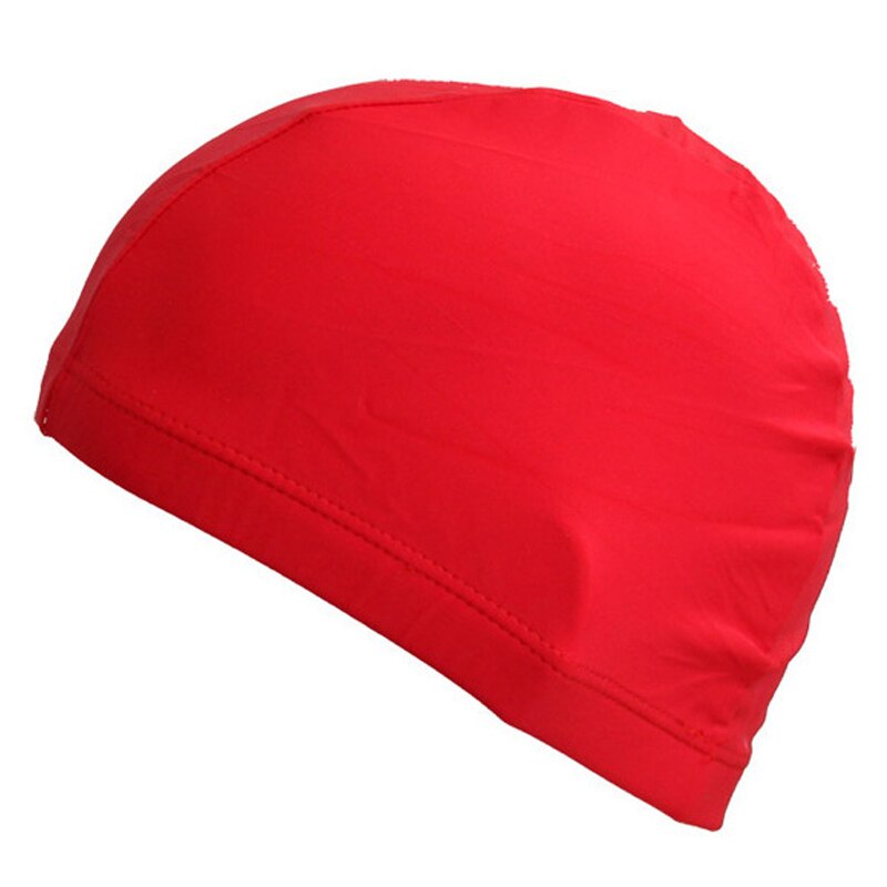 Casquette de sport en plein air en polyester de couleur unie: red