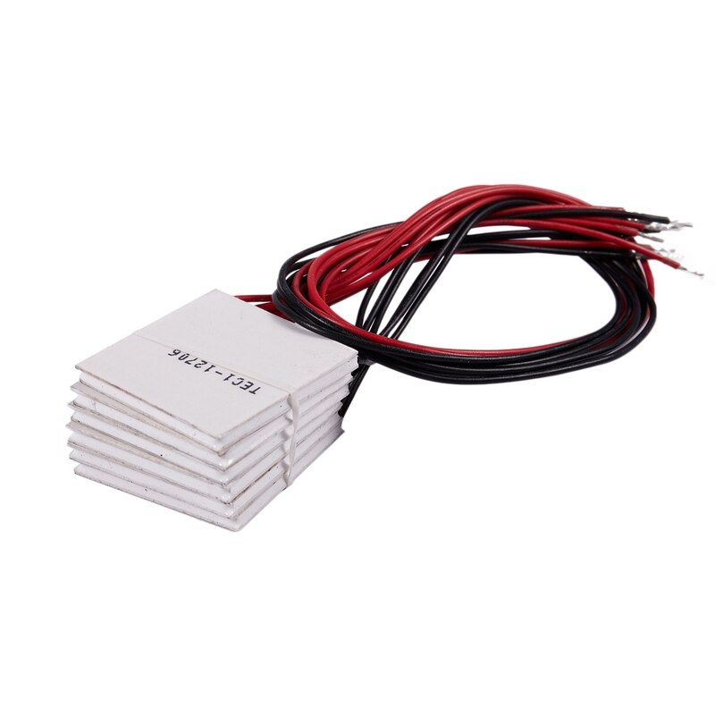 10 Uds. Módulo termoeléctrico de efecto Peltier refrigerador de TEC1-12706 12V 60W 72W & 4 Uds. Disipador de calor de aluminio negro enfriador de aleta 40