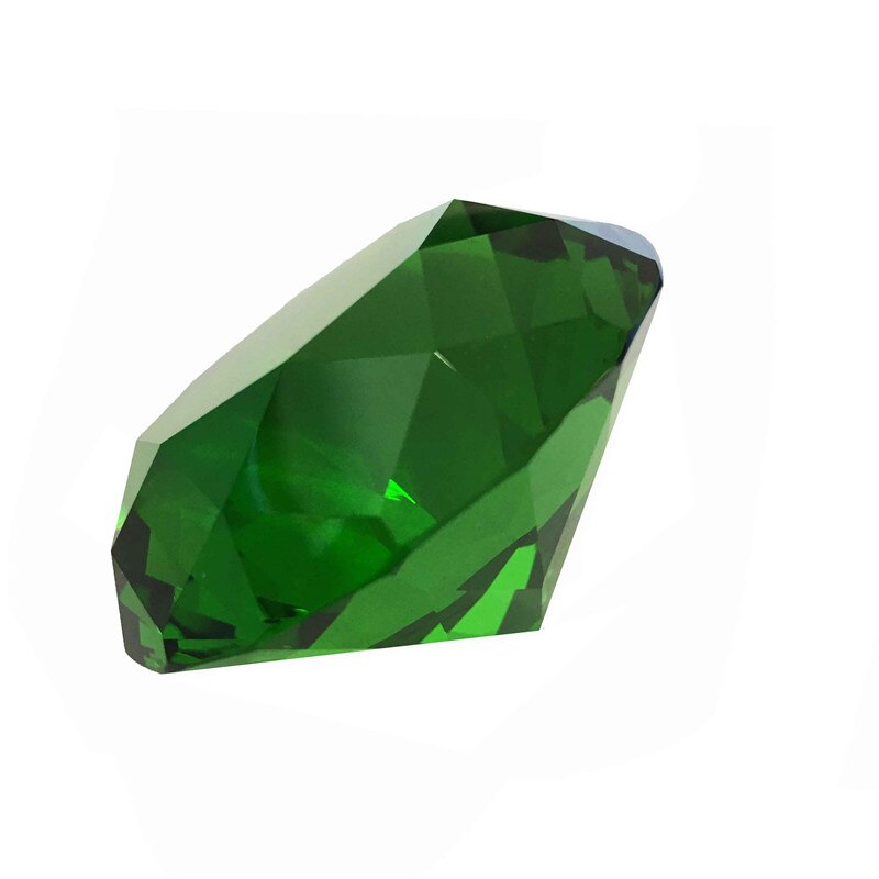 Emerald Kristal Glas Diamant Presse-papier 40mm 10 stks/partij Voor Fengshui Ornament Grote Verkoop