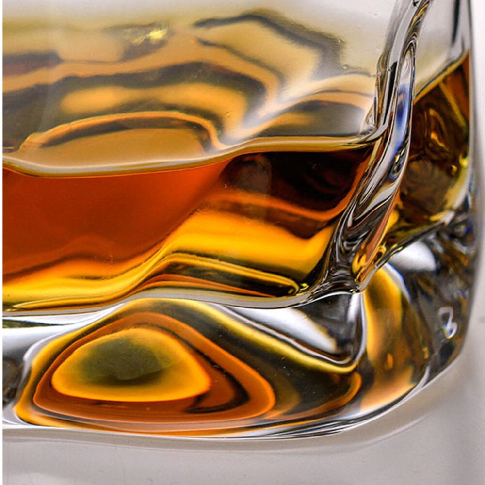 Chamvin edo skjære kopp japansk whisky glass vin cocktailglass krølle sammen papir bar stein kopp med tre eske skudd glass sett