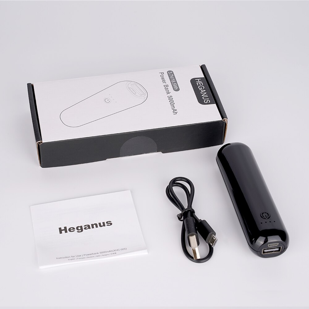 Ockered usb mini power bank 5000 mah bärbar powerbank 5000 externt batteri med typ c för iphone för samsung smartphone