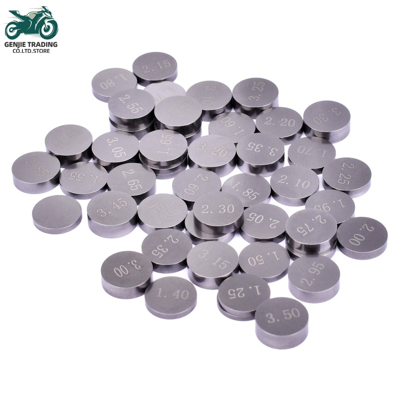 9.48mm Valve Shim 5pcs Motorcycle Engine Parts Adjustable 1.2-4.0 Complete Refill Kit for Honda for Suzuki for Yamaha Kawasaki