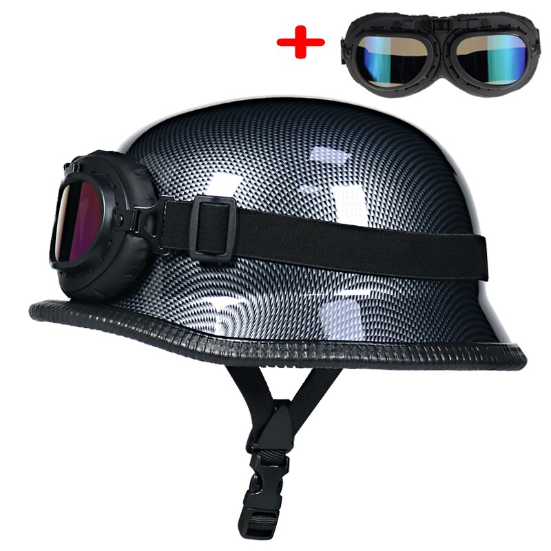 World German style motorcycle helmet capacetes open face retro motorcycle helmet cascos para moto: 4 / XL