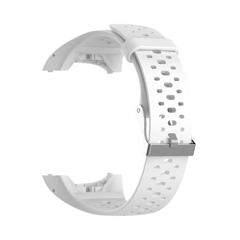 Correa de pulsera de silicona para Polar M400 M430 GPS, correa de reloj deportivo, correa de repuesto: Blanco