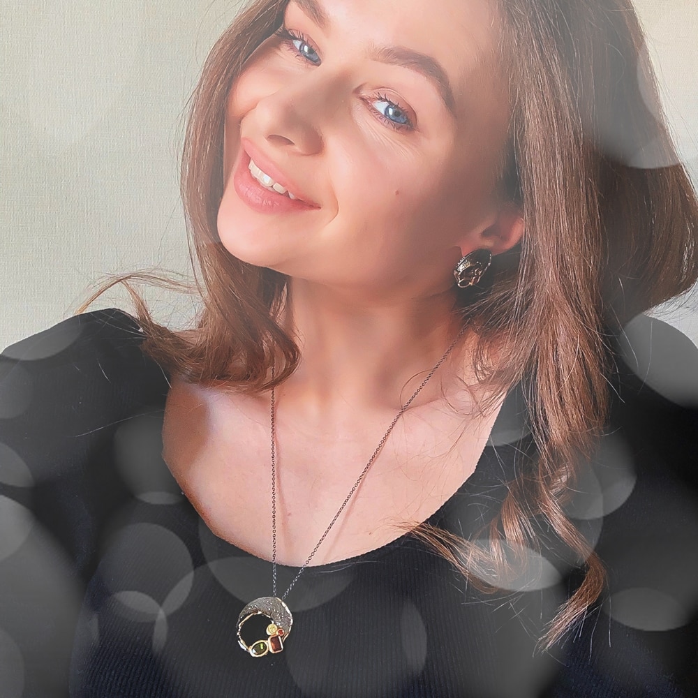 Dreamcarnival1989 Original Necklace Earings Set Women Moon Style Gothic Anniversary Colors Zircon Jewelry EP4004S2