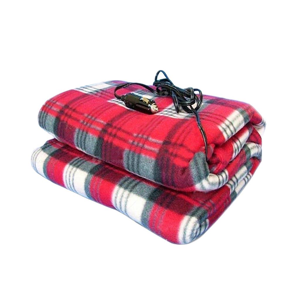 Manta de calefacción para coche, manta eléctrica de 12V, ahorro de energía, invierno, cálida, 150x110cm