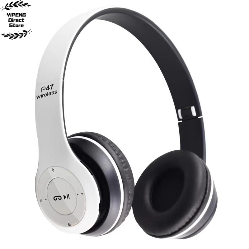 P47 langattomat kuulokkeet hifi stereo taitettava bluetooth-kuuloke mikrofonilla tuella sd-kortti  ps4 älypuhelimen tablet-kannettavalle
