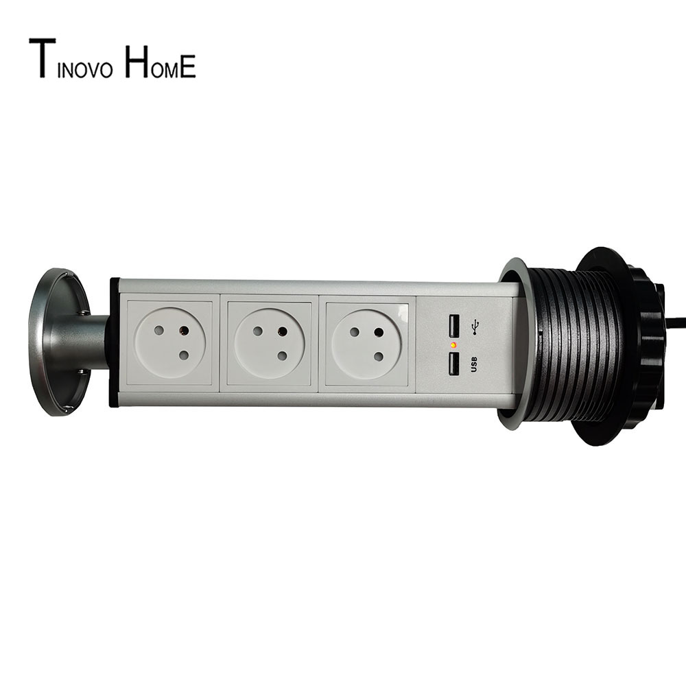 Israel-Steckdose/Zug steckdose/Desktop-Steckdose/Büro-Küchen steckdose/3-Positionen-Steckdose mit USB-Aufladung/