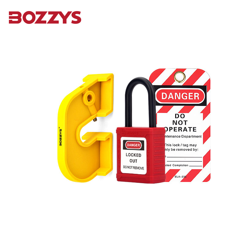Extra Grote Plastic Stroomonderbreker Lockout Tagout-Apparaten Met Draaischroef Voor Industriële Elektrische Schakelaar: WHITE