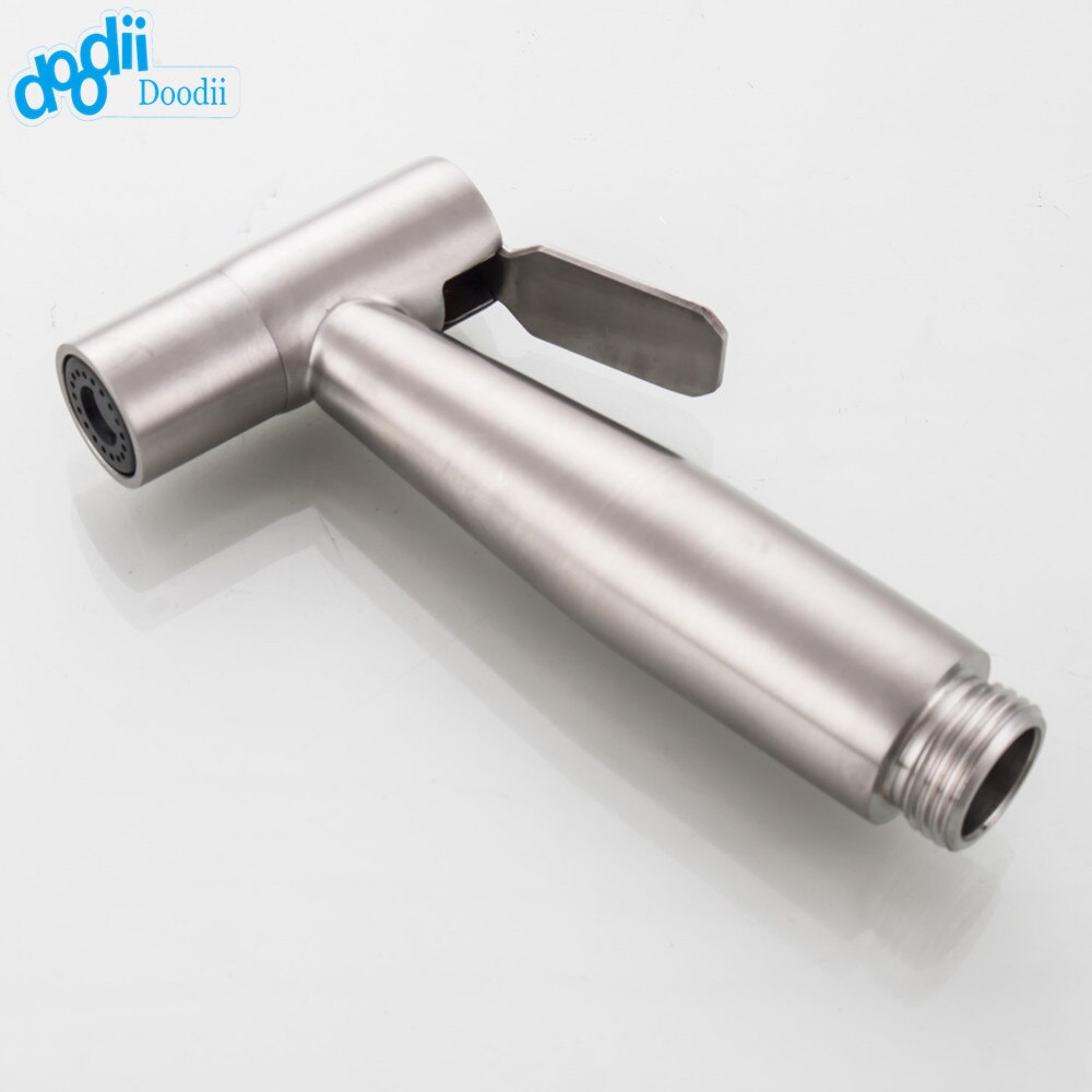 Doodii 304 Rvs Dubbele Gebruik Bibcock Set Met 1.5 Meters Doucheslang Dual Handvatten Wasmachine Kranen Bidet Kraan