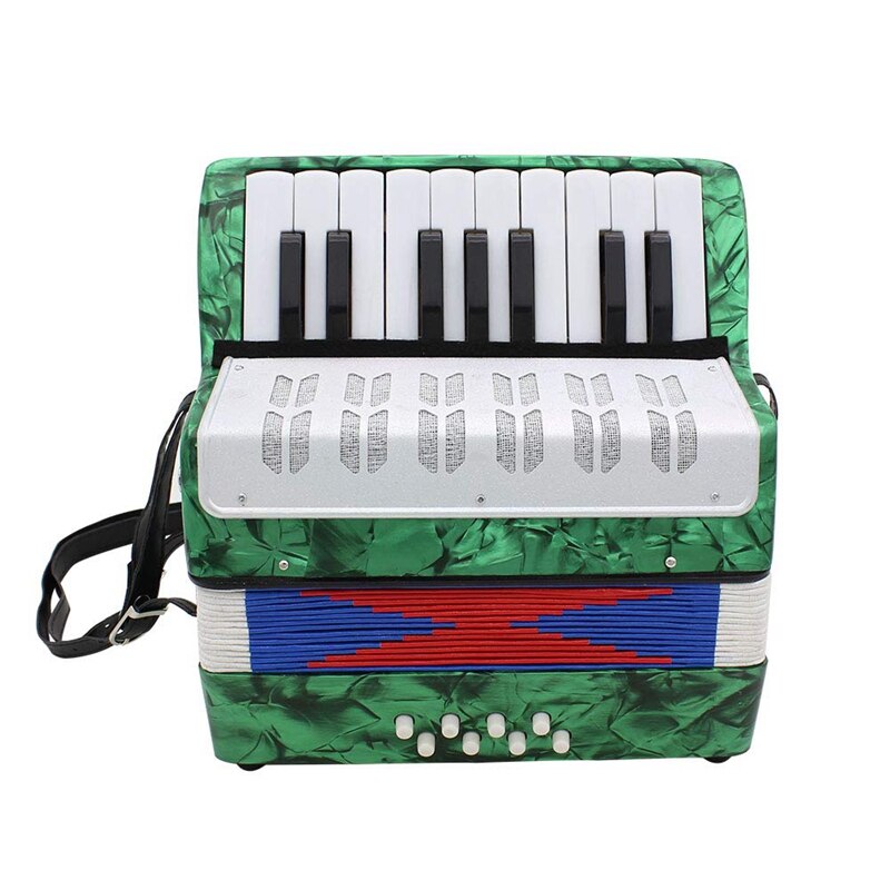 17 Key Mini Accordion Educational Musicalinstrument for Both Kids adult Green: Default Title