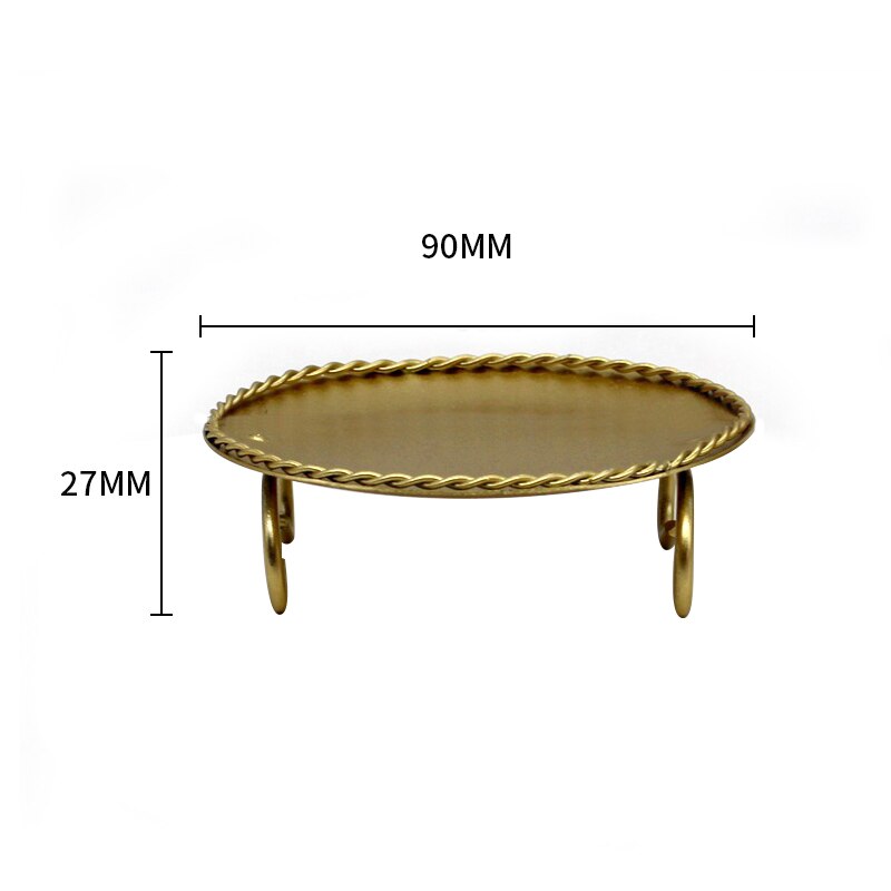 Candelabros geométricos de hierro forjado de estilo nórdico, portavelas de Artesanía de Metal para sala de estar, dormitorio, decoraciones de boda: B Golden