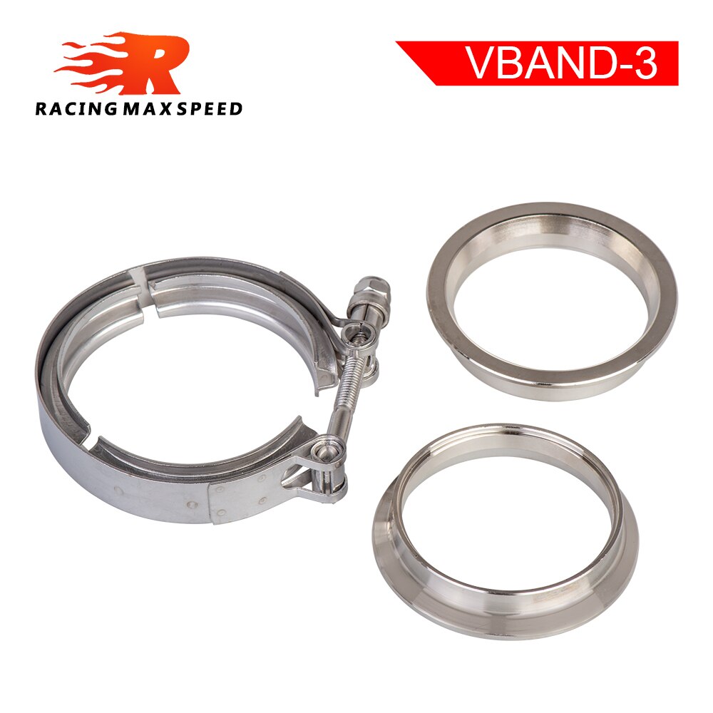 304 Rvs 2 2.5 3 3.5 4 V-Band Klem 3 Inch V-Band 4 Inch Uitlaat flens 76Mm Turbo Uitlaat Vband V Klemmen Kits: 3.0 inch