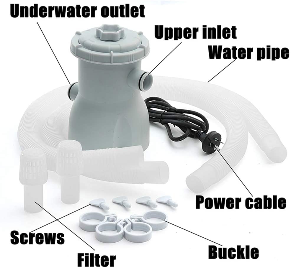 Opblaasbaar Zwembad Filter Pomp Systeem Kleine Zwembad Filter Boven De Grond Zwembad Water Schoner Filter Pomp Elektrische