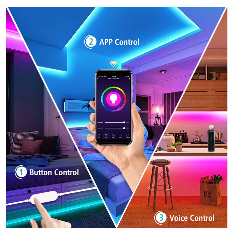 Tuya Wifi Smart Led Controller 4 Pin Rgb Led Strip Licht Contoller 5-24V App Remote Voice Control werken Met Alexa Echo Google
