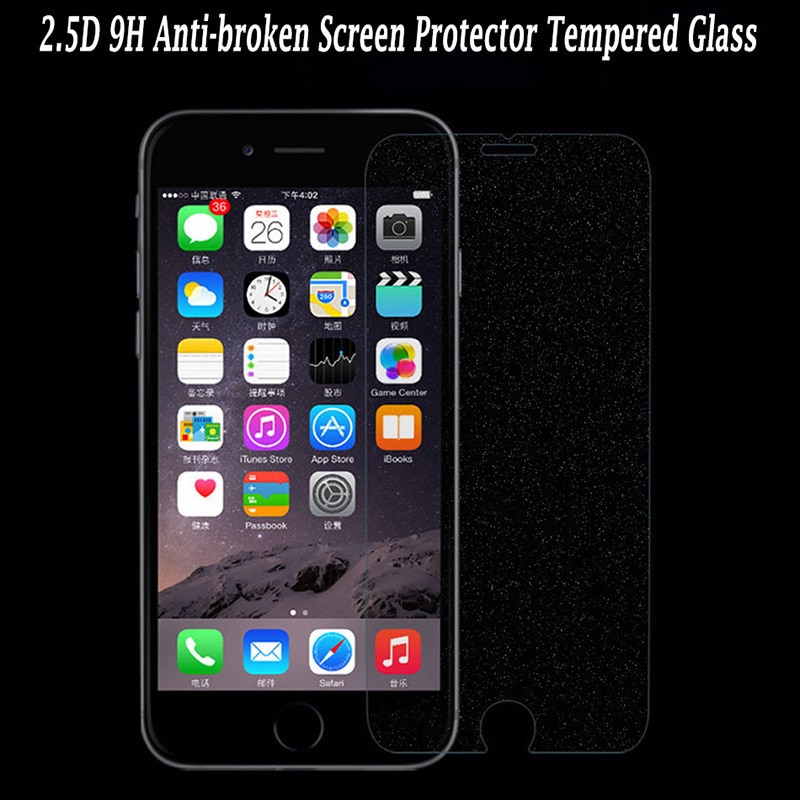 Protector de pantalla de vidrio templado para iPhone 7 6s 6 5 se 8 plus X XS X MAX XR protector de vidrio 9H de diamantes de imitación de diamante brillante