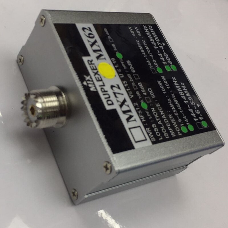 Amplificateur linéaire MX62 à différentes fréquences (HF / VHF/UHF), Station de Transit, duplexeur