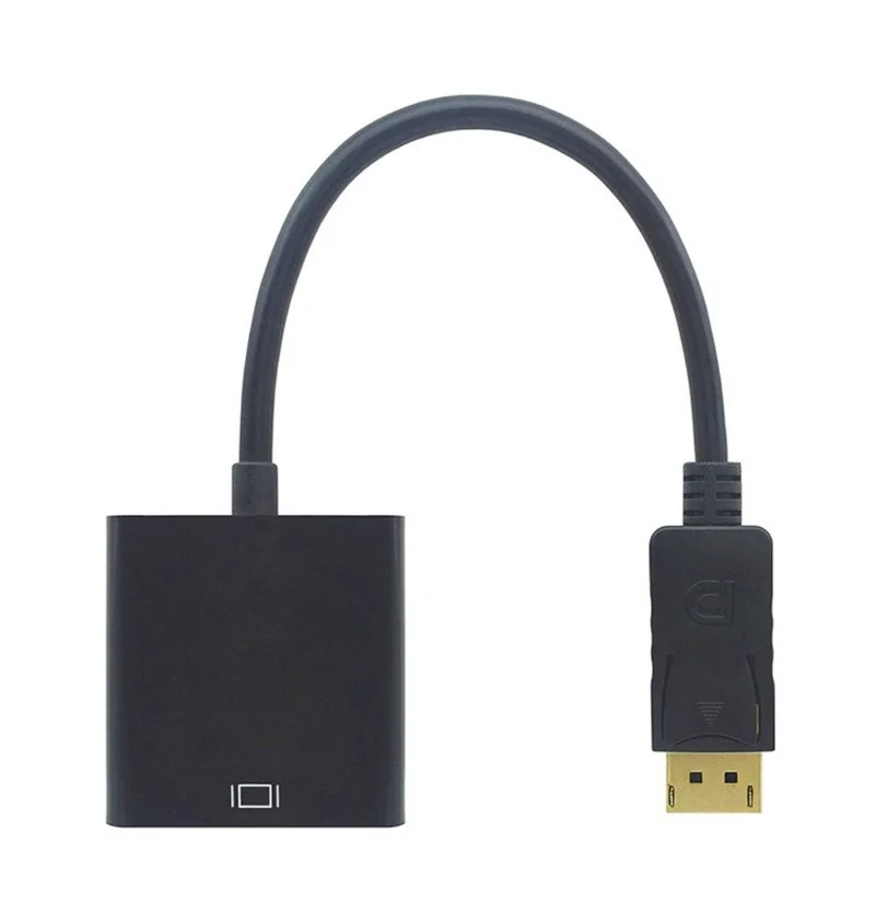Displayport skjermport dp til vga adapterkabel hann til kvinnelig omformer for pc datamaskin laptop hdtv monitor projektor
