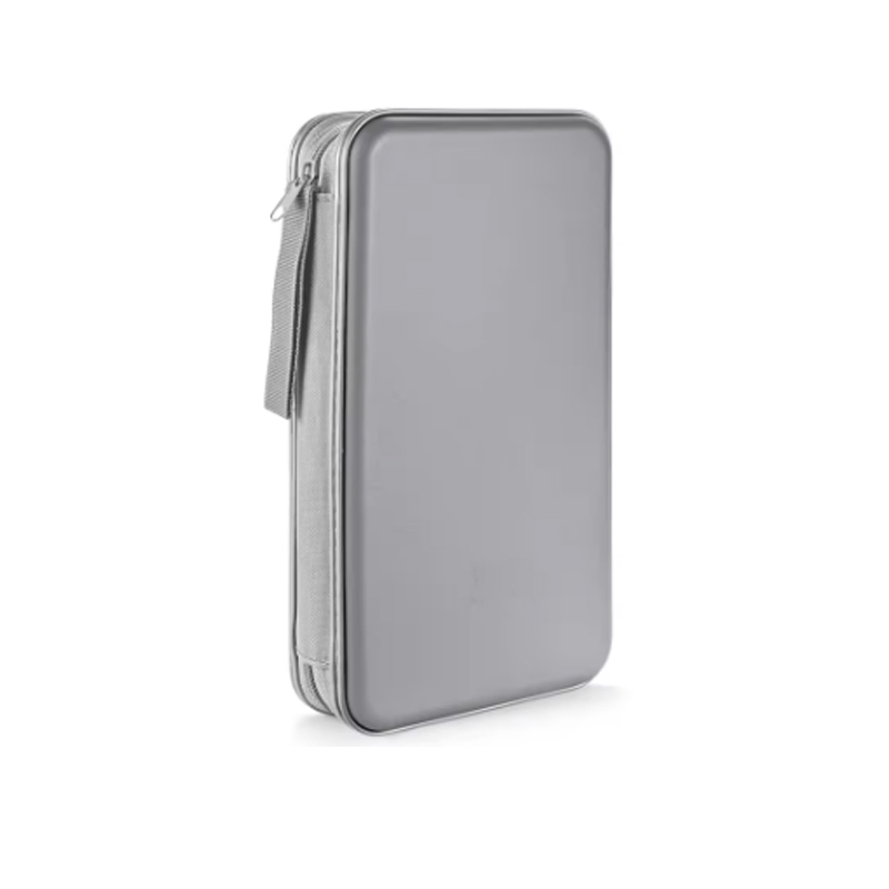CD Case, DVD Case Holder 96 Capacity Hard Plastic CD DVD Disc Cases Storage Binder Wallet for Car Home Office Travel: GRAY