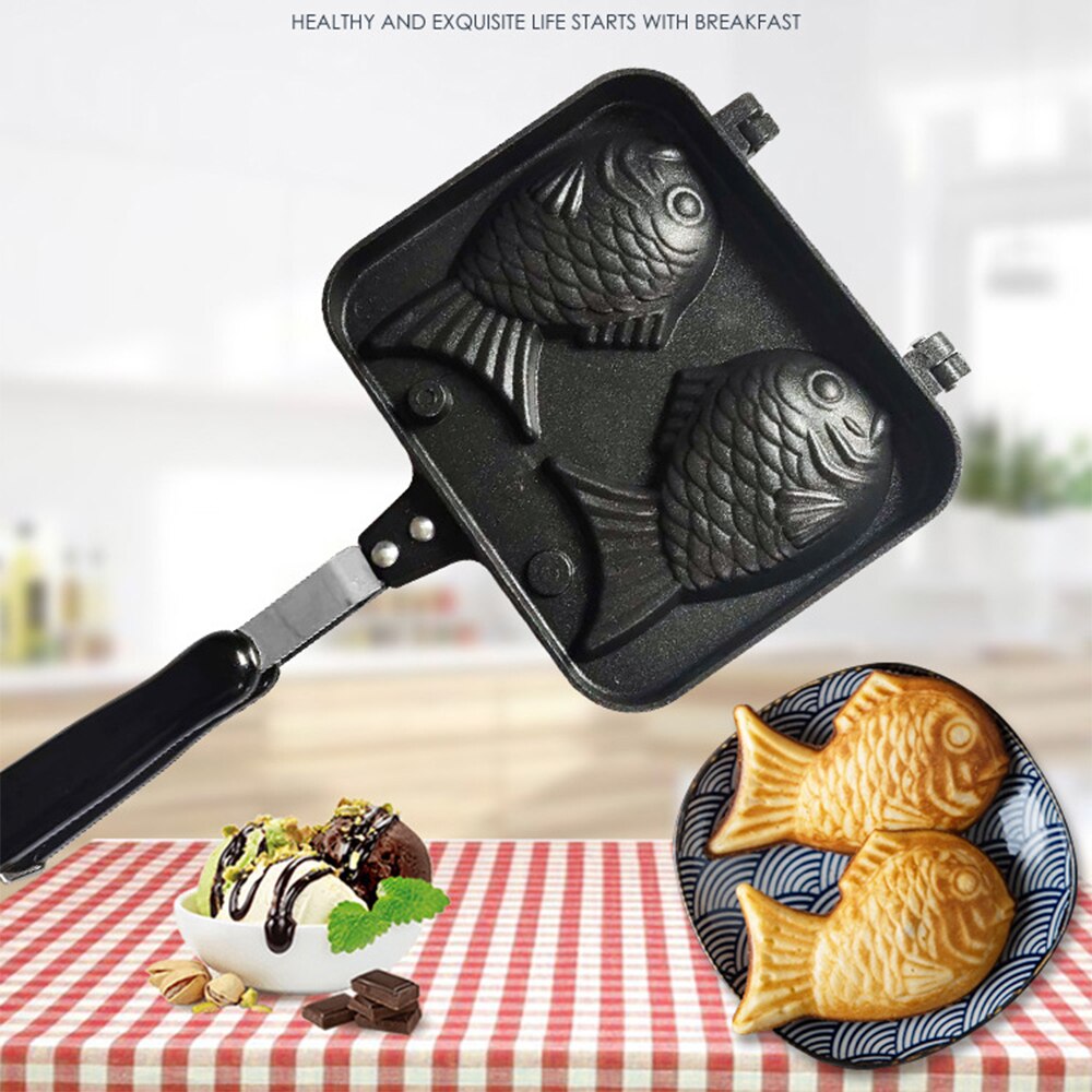 Besugo Taiyaki-molde para Waffle de huevo DIY, molde para pastel y galletas, helado, hornear, QQ, Waffle, hornear, molde para sándwich,