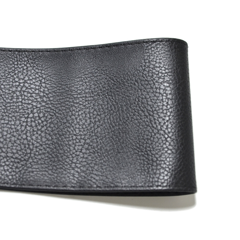Ceinture à cravate large pour femmes, en Pu, avec nœud à la , noire, 10cm, rouge, robe, nouvelle ,