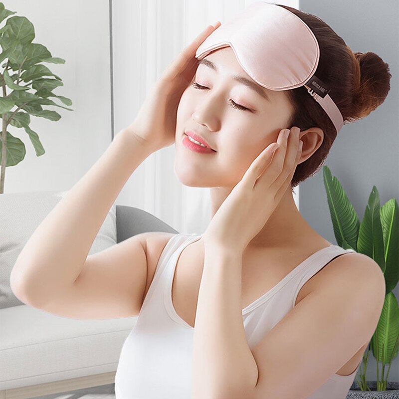 Steam compress eye mask USB silk charging sleep sense shading students boys and girls relieve eye fatigue and remove dark