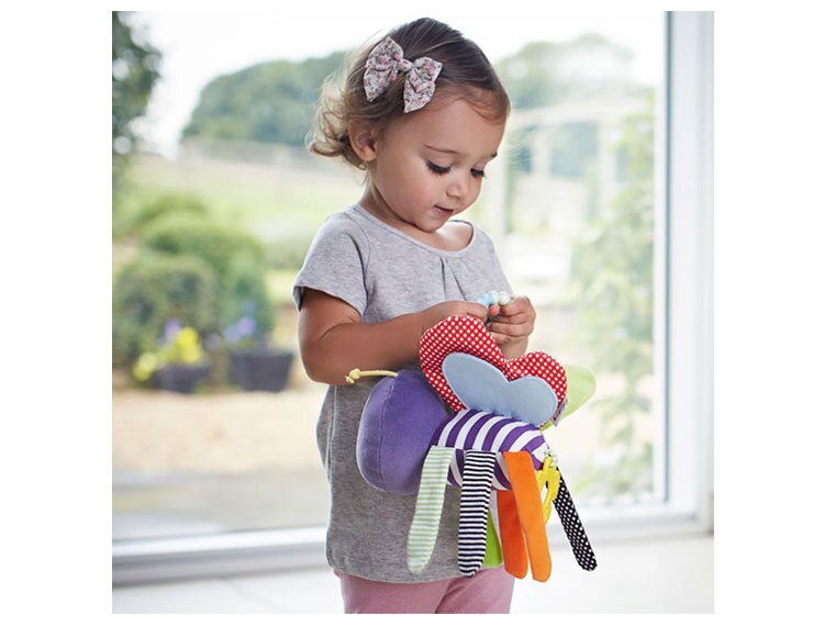 Bunte Baby Spielzeug 0-12 Monate Schmetterling Stofftiere Plüsch Puppe Spielzeug Für Neugeborene Weiche Baby Rasseln Handys Spielzeug