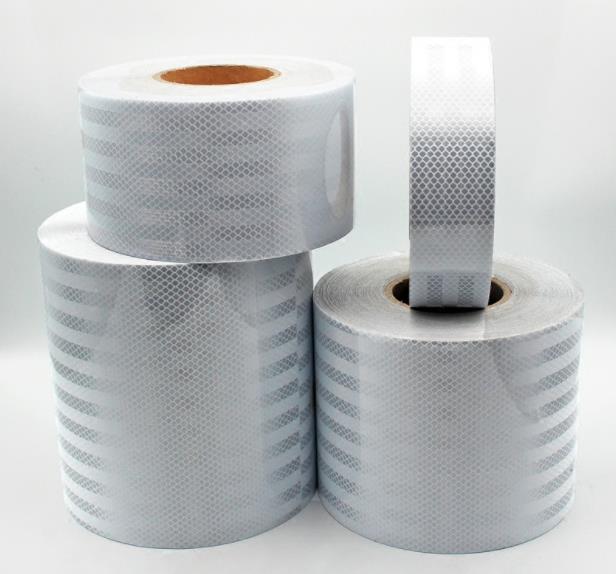 5/10/15/20cm High Visibility Self-adhesive PET Reflective Safety Tape Road Traffic Construction Site Reflective Sign Sticker