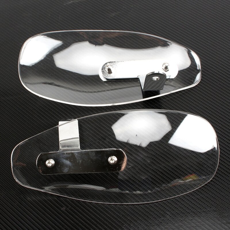 Clear Motorcycle Hand Guard Wind Deflector Protector Shield Voor Cruiser