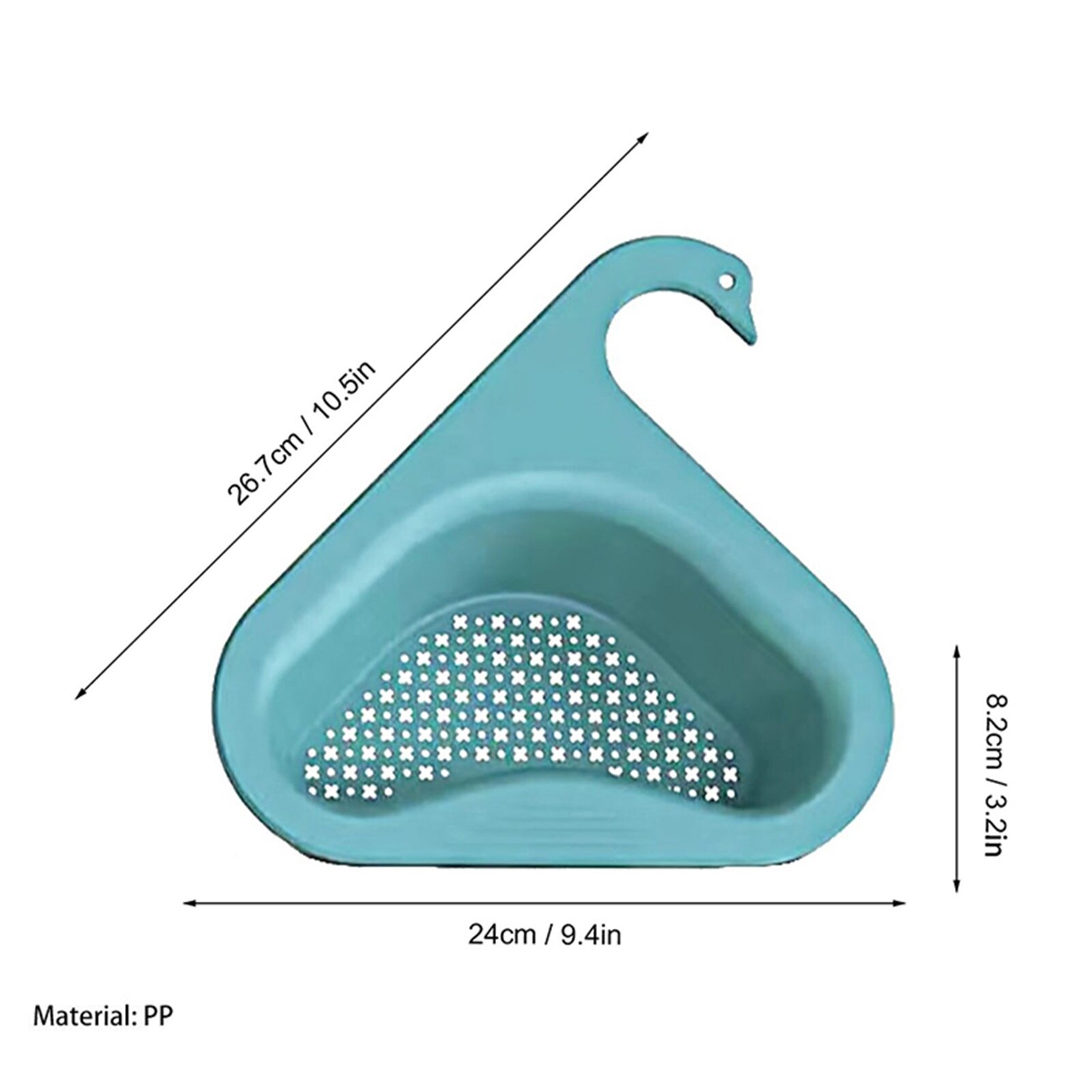 Swan Shape Sink Basket Corner Kitchen Sink Strainer Basket Kitchen Sink Strainer Multipurpose Water Storage Tank Drain Rack