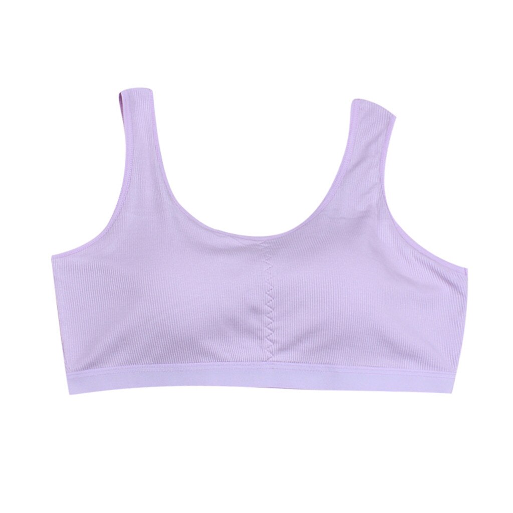 #45 Kids Girls Underwear Foam Bra Vest Children Underclothes Sport Undies Clothes 10-15t Training Bra Young Girls Для Девочек: A