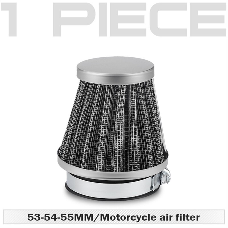53 54 55 motorcykel luftfilter rundt metal luftrenser skum til hnoda: 1pc