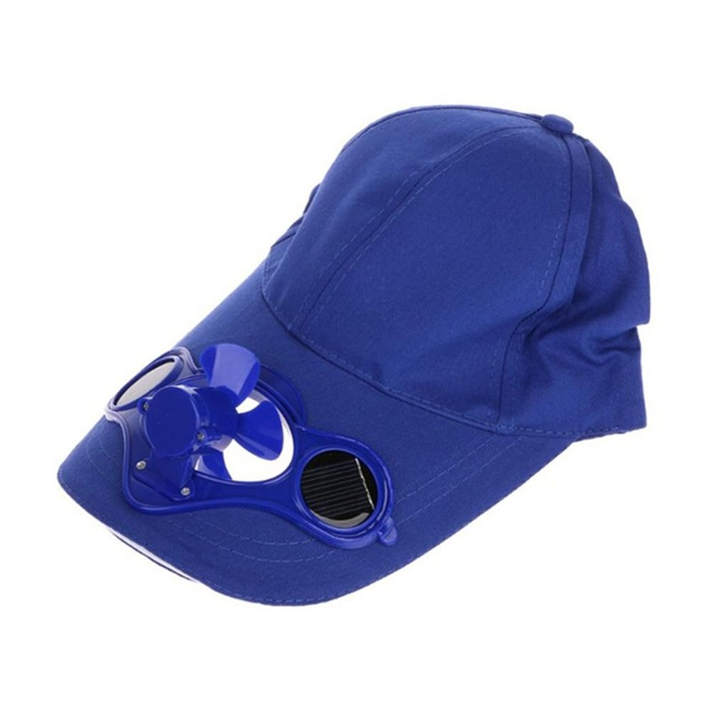 Casquette de ventilateur solaire coton sergé plaine voyage pêche escalade jouer au Golf regarder le jeu Sports d'été chapeau de plein air: Bleu