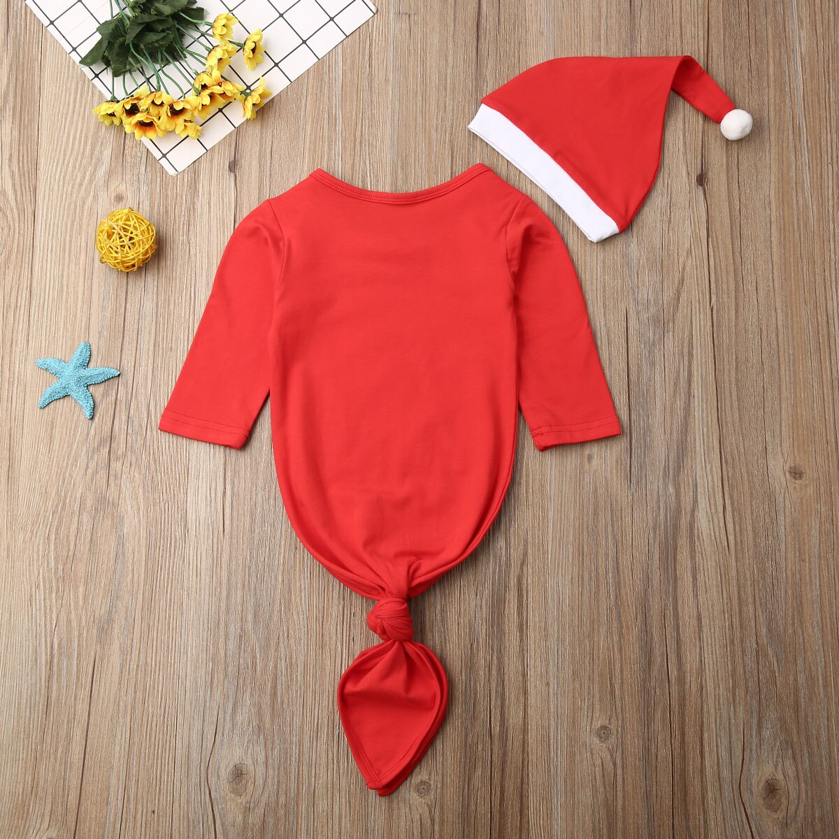 Bebê infantil natal swaddle envoltório swaddling saco de dormir cobertor chapéu conjunto