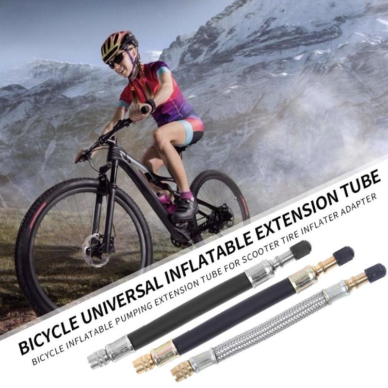 Tubo de extensión inflable Universal para patinete eléctrico M365, Xiaomi, boquilla de silicona, adaptador de válvula