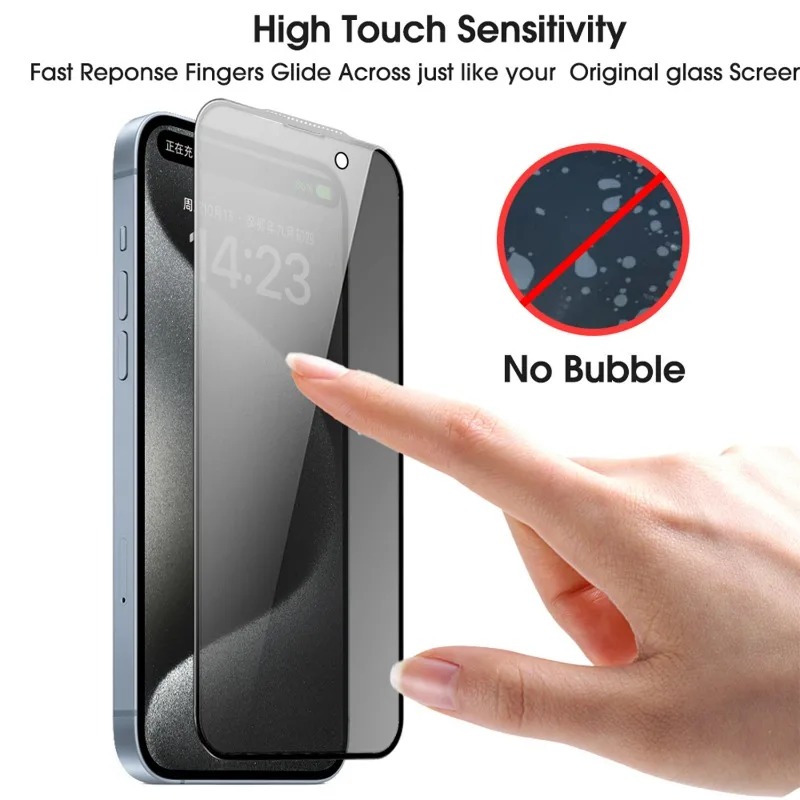 For IPhone 17 Pro Max Privacy Screen Protector Anti-scratch Tempered Glass Easy Install Anti-peep Protective Film for IPhone17