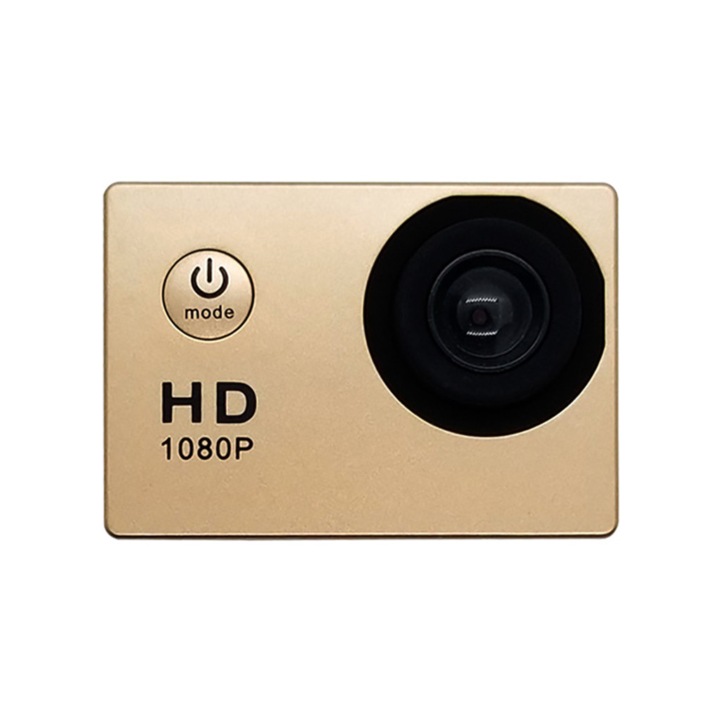 Mini Camera Waterdichte Cam Nieuw Type Sport Actie Screen Kleur Waterbestendig Video Onderwater Camera Full Hd 1080P: Gold 