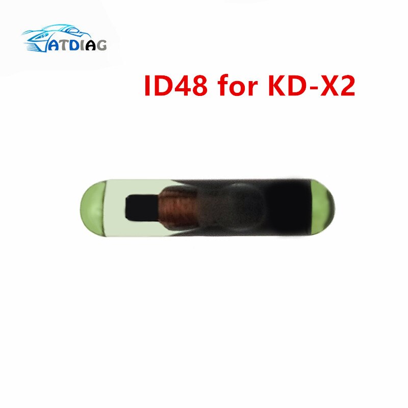 1 pcs ID48 TP08 voor KD X2 Gloednieuwe Transponder Glas Unlock Autosleutel Chip