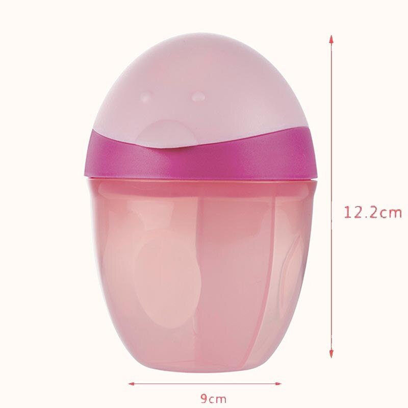 Cartoon Penguin Baby Milk Powder Box Portable Three-Layer Formula Dispenser Food Container Storage Feeding Box: Hogo Pink Penguin