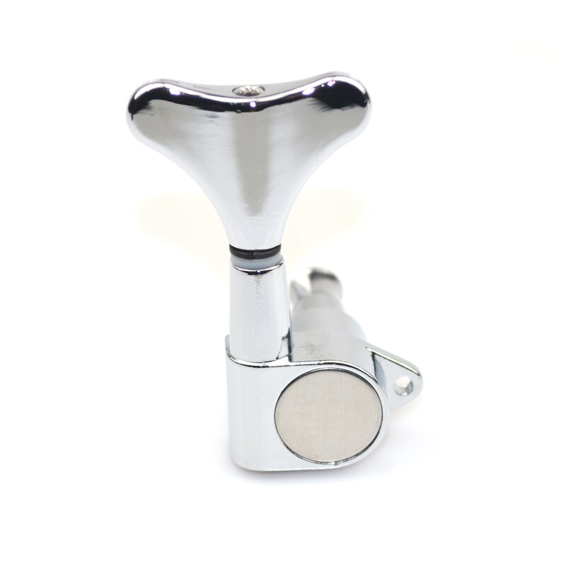 Accordatori sigillati per chitarra pedane accordatrici meccaniche 2R2L cromo nero per basso a 4 corde