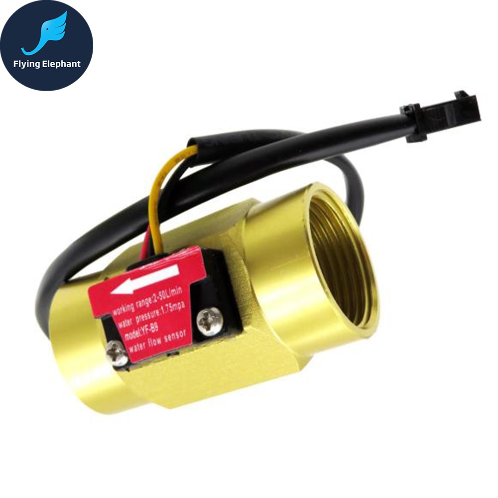 DN20 boiler Hal flow sensor pulse flow meter G3/4 &#39;&#39;Schroefdraad DN25 Hall sensor Turbine flow meter