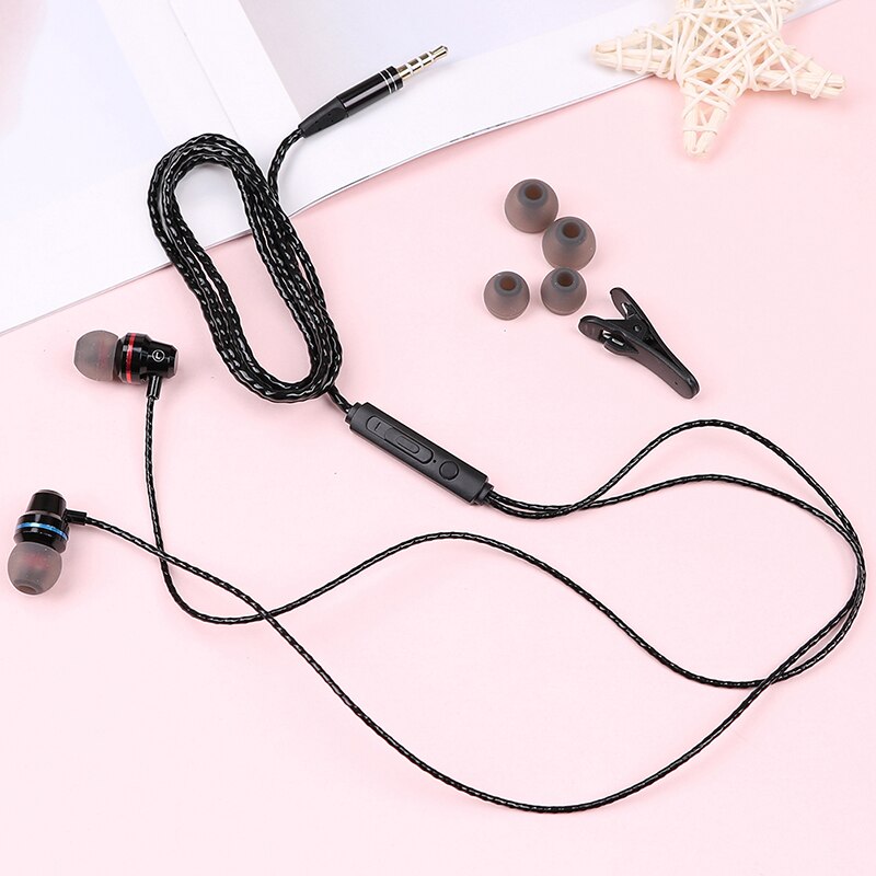 HiFi Wired Earbuds Noise Cancelling Stereo Earphones Heavy Bass Sound Sport Headset
