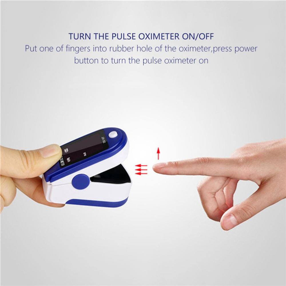 Vinger Oximeter Digitale Vingertop Pulsoxymeter Bloedzuurstofverzadiging Meter Vinger Hartslagmeter Gezondheidszorg
