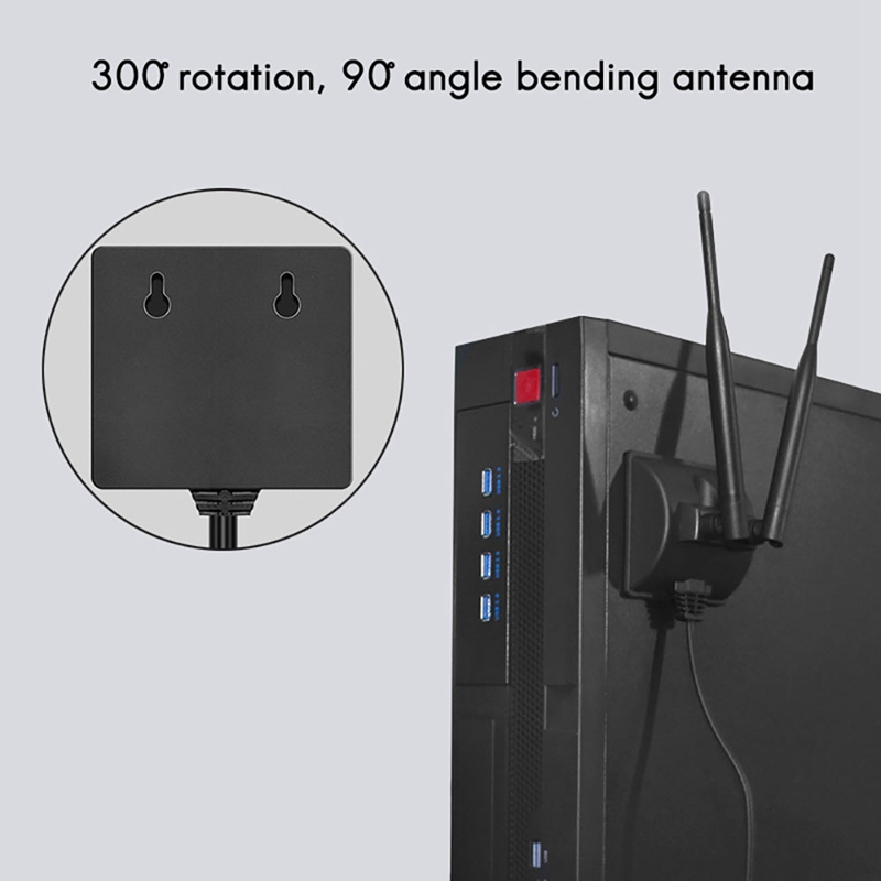 2.4g/5g dualband-antennen mit 6.5ft verlängerungskabeln, 6db magnetische wlan-netzwerkkarten, wlan-sma-antennen