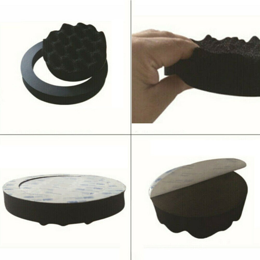 Anneau d'isolation phonique pour haut-parleur de voiture, 6.5 pouces, 4 pièces, isolation phonique, en coton, auto-adhésif