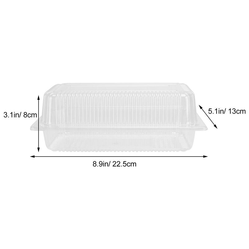 25pcs Disposable Dessert Packing Boxes Cake Boxes Transparent Dessert Packaging Box Cake Dessert Packing Box Baked Pastry Box