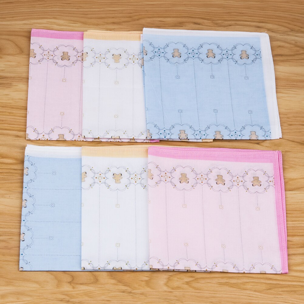 Cotton Handkerchief Flower For Girl Children 1 Set