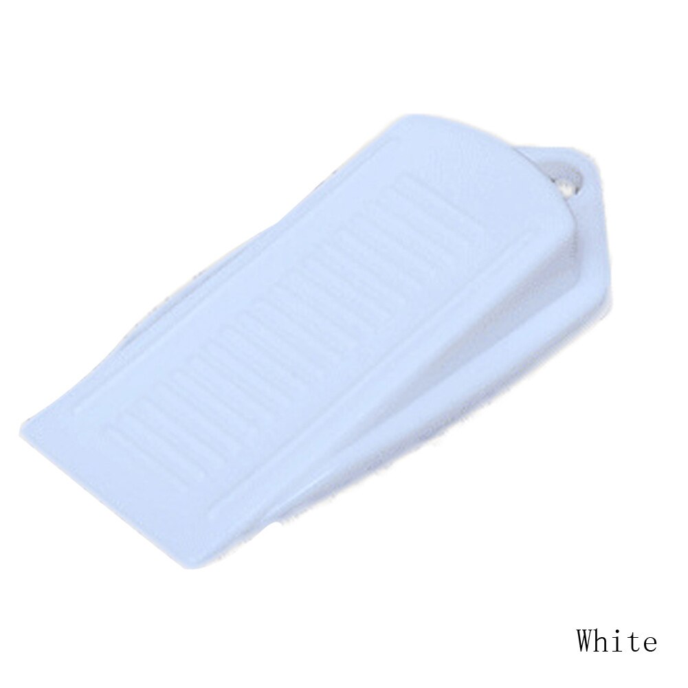 1pc Door Wedge Shaped Rubber Door Stops Non-Slip Black Rubber Door Buffers for Office Home Floor Door Stopper: white