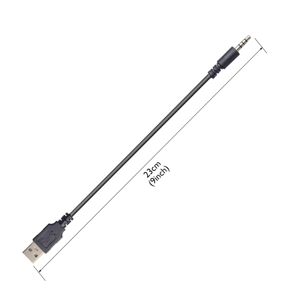 USB to 3.5mm Date Cable for Savetek Voice Recorder or Other Device with 3.5mm Infterface