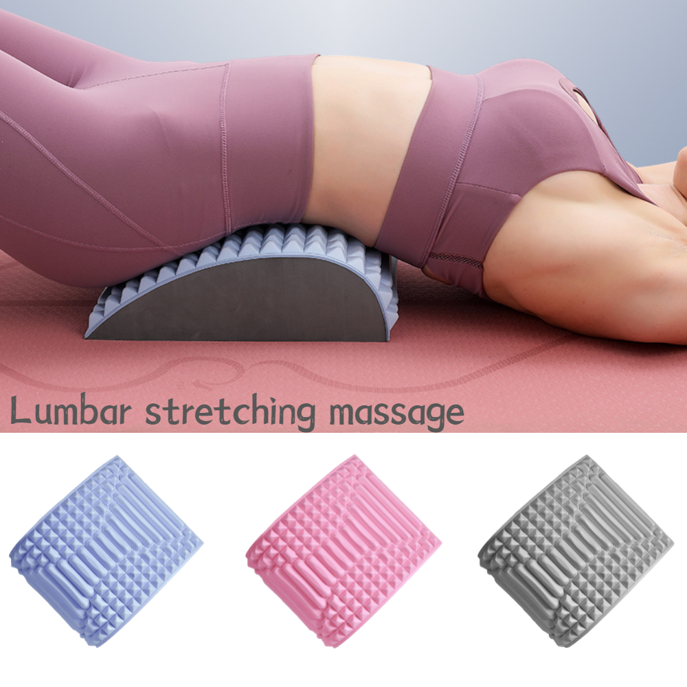 Rückenstrecker-Kissen, Nacken- und Lendenwirbelstütze, Massagegerät für Nacken, Taille, Rücken, Bandscheibenvorfall, Schmerzlinderung, Massage, Entspannungswerkzeuge